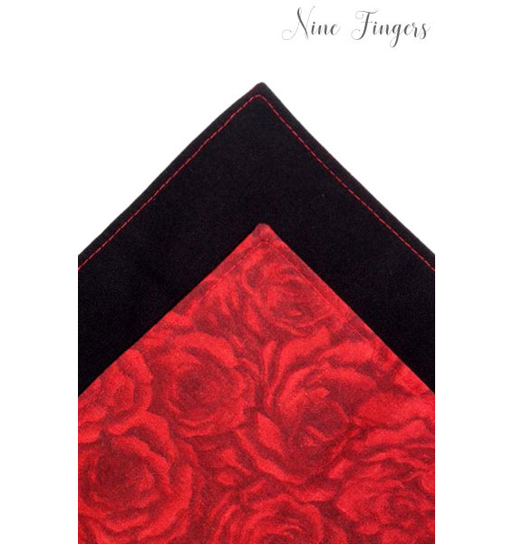 Einstecktuch Black-Rose