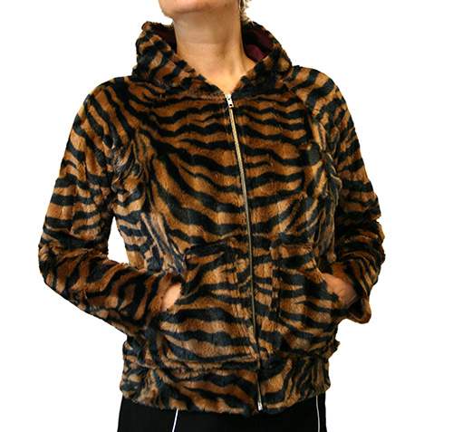 Plüschjacke Tiger