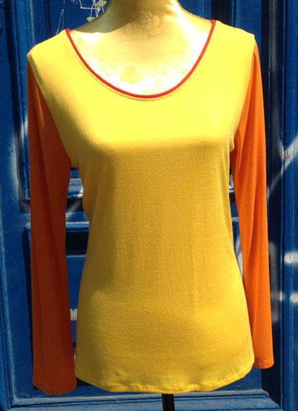 Longsleeve Sonne-Orange
