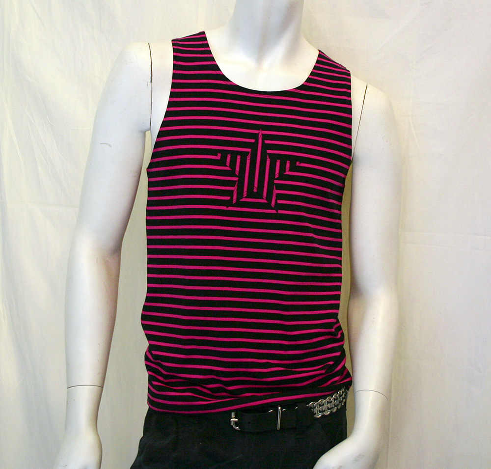 Muskelshirt Pink-Blue