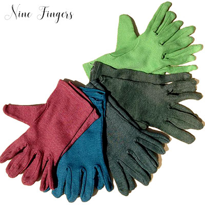 Handschuhe Frühlingsgrün Olivegrün Waldgrün Opal Rubinrot